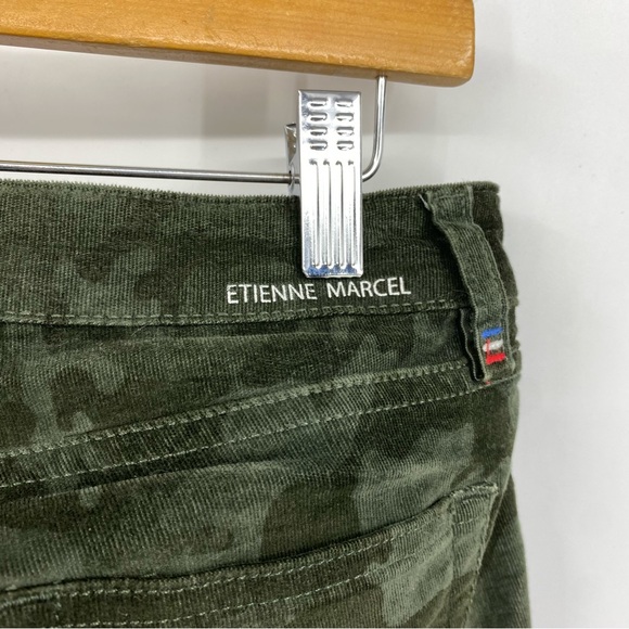 Etienne Marcel Los Angeles Camo Multi Zip Skinny Corduroy Pants Green 26 - Picture 5 of 11